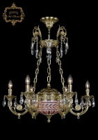 Подвесная люстра Art Classic 31.44.6.KR175SP.250IT.G.Sp.Amber.White.1D