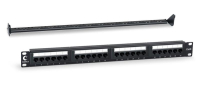 Патч-панель 19дюйм 1U 24 порта PL-24-Cat.6-Dual Cabeus 7128c