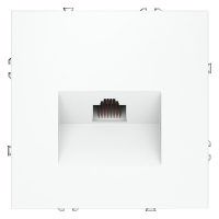 Розетка компьютерная 1-м СП S70 RJ45 кат.6 механизм бел. матов. Voltum VLS060102