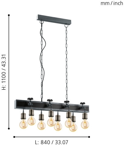 Подвесная люстра Eglo Сoldcliff 49099