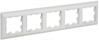 Рамка 5-м BRITE РУ-5-БрАБ арктич. бел./бел. IEK BR-M52-12-K91