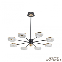 Люстра на штанге Arte Milano Ferrara 277499/8 BK/GD