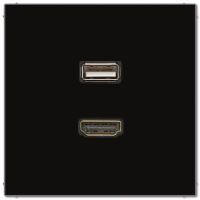 Розетка HDMI/USB Jung MALS1163SW