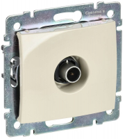 Розетка телевизионная TV СП Valena 1.5дБ 2400МГц с топологией "звезда" механизм сл. кость IEK 774329