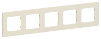 Рамка 5-м СП FLITE РУ-5-К-ФлСл сливочный IEK FI-M52-32-20-K86