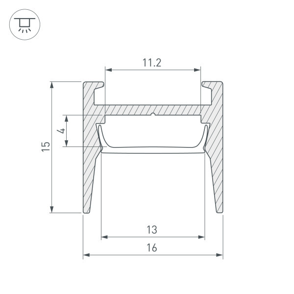 Профиль Arlight Mic 029844