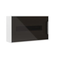 Щиток настенный Фрейм (FRAME) 18мод. IP41 с тонированной дверцей с 2 шинами PEN на 8+10 отверст. бел. DKC F18W1WD