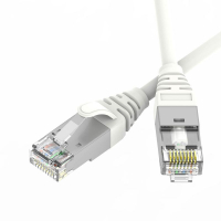 Патч-корд экранированный Ultra SLIM CAT6A S/FTP 4х2 30 AWG LSZH 0.2м бел. DKC RN6ASF4502WH-30