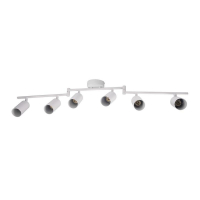 Светильник PCL-0606 6xGU10 IP20 230В WH настен./потолочн. декор. под лампу JazzWay 5066786