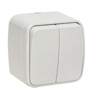 Выключатель 2-кл. ОП Минск 10А IP20 бел. Basic EKF EGV10-023-10 Выключатель 2-кл. ОП Минск 10А IP20 бел. Basic EKF EGV10-023-10