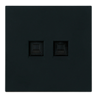 Розетка компьютерная 2-местная RJ-45 (механизм) Stekker Мия RST00-3111-05 50451