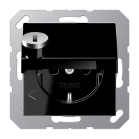Розетка Schuko с замком Jung A1520BFKLSLSW