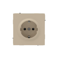 Розетка силовая KANT 2P+E защ. шторки ванильн. марципан DKC 7015003