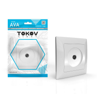 Розетка TV СП AVA в сборе бел. TOKOV ELECTRIC TKL-AV-A1O-C01