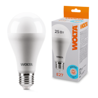 Светодиодная лампа WOLTA 25Вт 6500К E27 груша матовая 25W67BL25E27