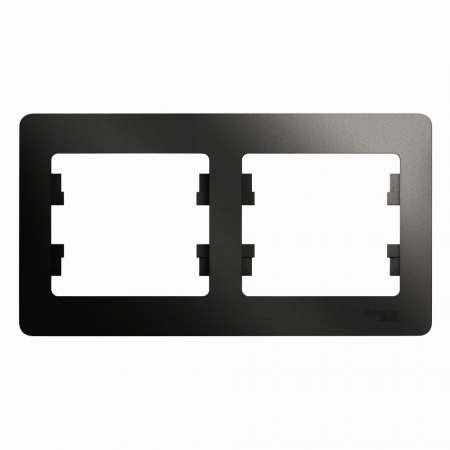 Рамка 2-ая горизонтальная Systeme Electric Glossa Антрацит GSL000702