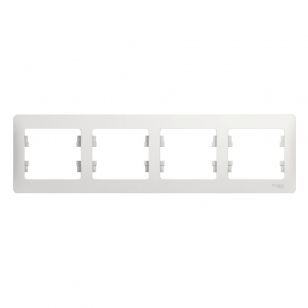 Рамка 4-ая Systeme Electric Glossa Белый GSL000104