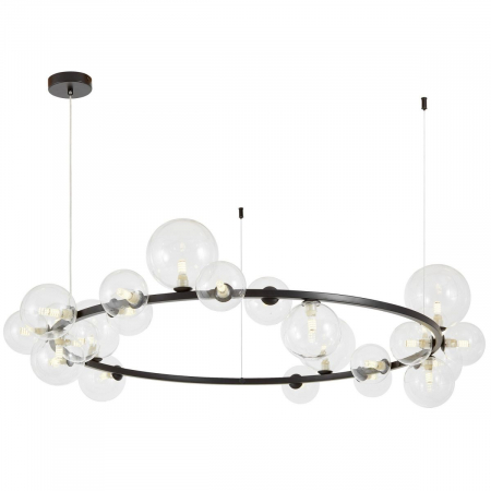 Подвесная люстра Lumina Deco LDP 7033-24 BK+CL