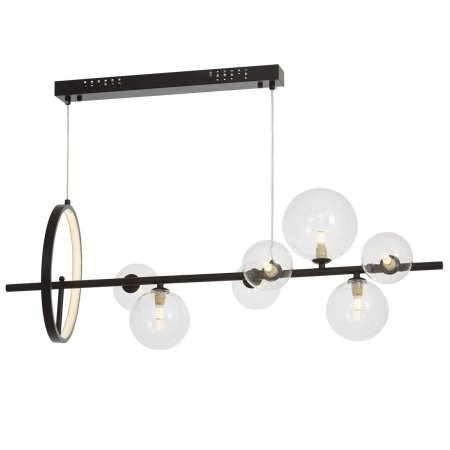 Подвесная люстра Lumina Deco LDP 7033-7 BK+CL