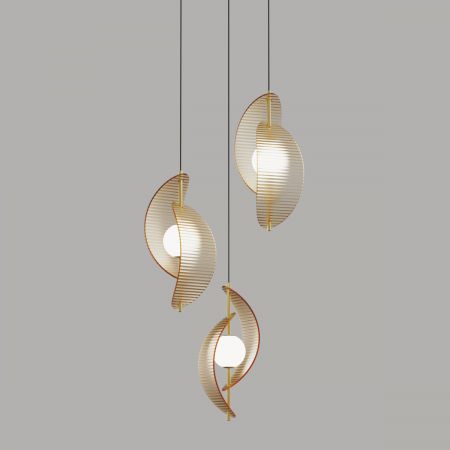 Подвесной светильник Delight Collection MD24030035-3A brass/amber