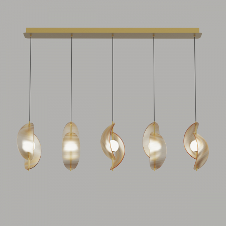 Подвесной светильник Delight Collection MD24030035-5B brass/amber