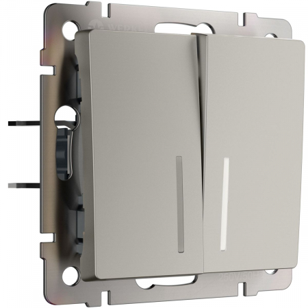 Выключатель двухклавишный с подсветкой Werkel W1220104 4690389211911 a069457