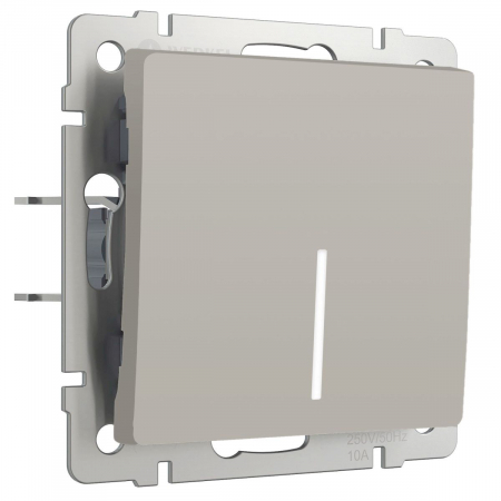 Выключатель одноклавишный проходной с подсветкой Werkel W1212104 4690389211898 a069450