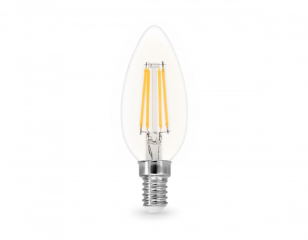 Филаментная светодиодная лампа Ambrella Light Bulbing E14 11W 4000K свеча 351114