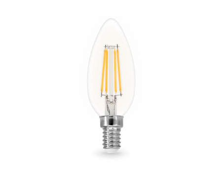 Филаментная светодиодная лампа Ambrella Light Bulbing E14 15W 4000K свеча 351514