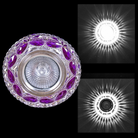 Встраиваемый светильник Reluce 00757-9.0-001CN MR16+LED3W CL+PP