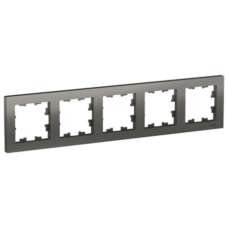 Рамка 5-ая, универсальная Systeme Electric AtlasDesign Сталь ATN000905