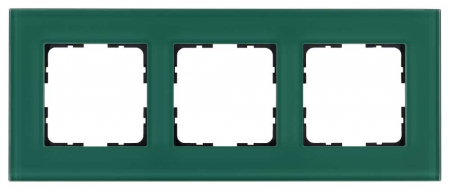 Рамка 3-постовая стекло цвет Лазурный Jasmart G1003GJ