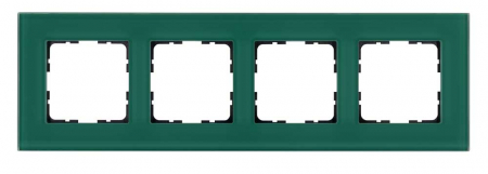 Рамка 4-постовая стекло цвет Лазурный Jasmart G1004GJ