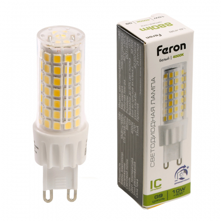 Лампа светодиодная диммируемая Feron LB-438 G9 10W 4000K 51742