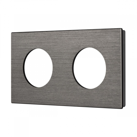 Рамка 2-местная алюминиевая Arlight FRM-PRESTO-ALR-2-GR 043874