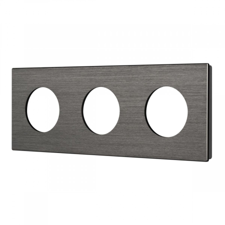 Рамка 3-местная алюминиевая Arlight FRM-PRESTO-ALR-3-GR 043873