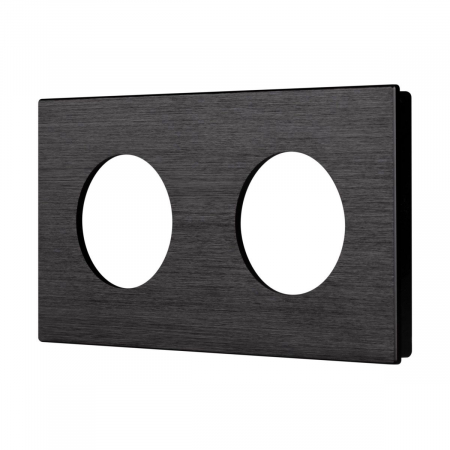 Рамка 2-местная алюминиевая Arlight FRM-PRESTO-ALR-2-BK 043875