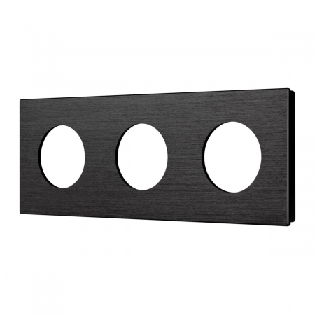 Рамка 3-местная алюминиевая Arlight FRM-PRESTO-ALR-3-BK 043872