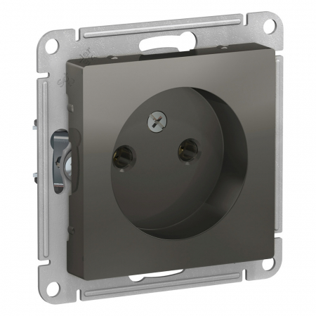 Розетка б/з, 16А Systeme Electric AtlasDesign Сталь ATN000941