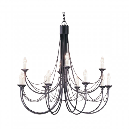Подвесная люстра Elstead Lighting CB12-BLACK