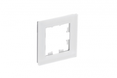 Рамка 1-ая Systeme Electric AtlasDesign Nature Натуральное стекло Белый ATN360101