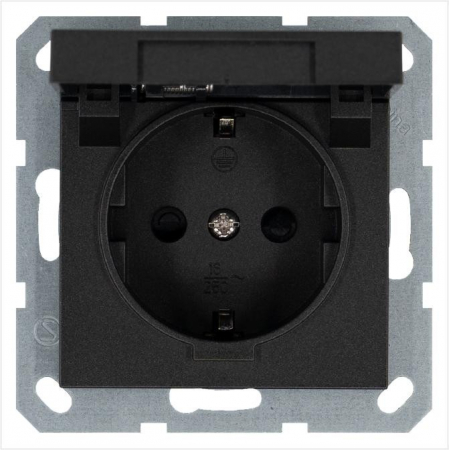 Розетка с/з со шторками с крышкой 16A Jasmart G5505B