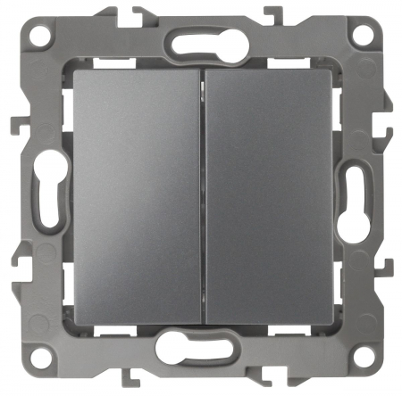 Выключатель двойной Эра 12-1004-12 Б0019311