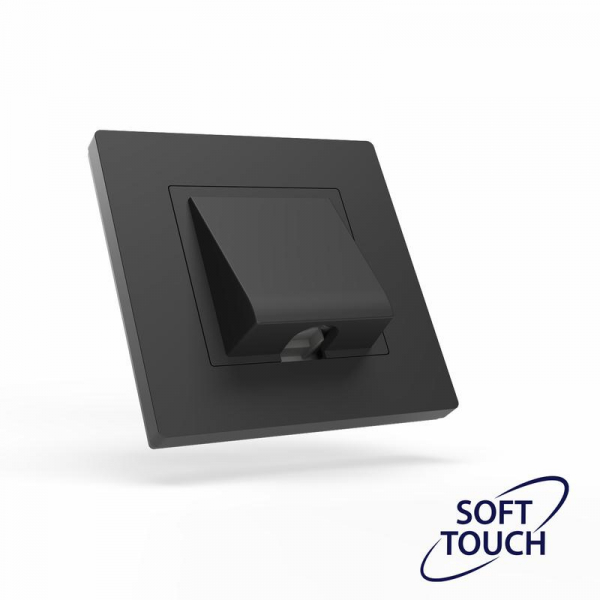 Вывод кабеля СП Pixel IP20 механизм карбон TOKOV ELECTRIC TKE-PX-CP-C14 Вывод кабеля СП Pixel IP20 механизм карбон TOKOV ELECTRIC TKE-PX-CP-C14