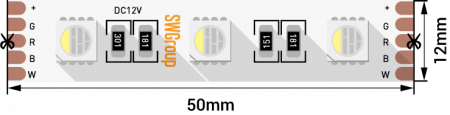 Светодиодная лента SWG SWG560-12-19.2-RGB+NW-M 009712