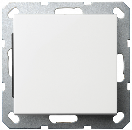 Накладка-заглушка Jasmart белый глянцевый в комплекте с суппортом G8001W