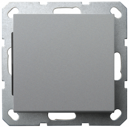 Накладка-заглушка Jasmart цвет алюминий в комплекте с суппортом G8001S