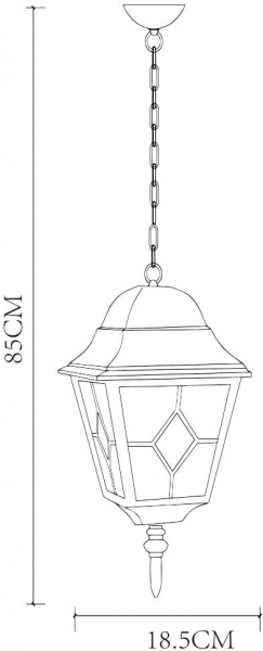 Уличный подвесной светильник Arte Lamp Berlin A1015SO-1BN