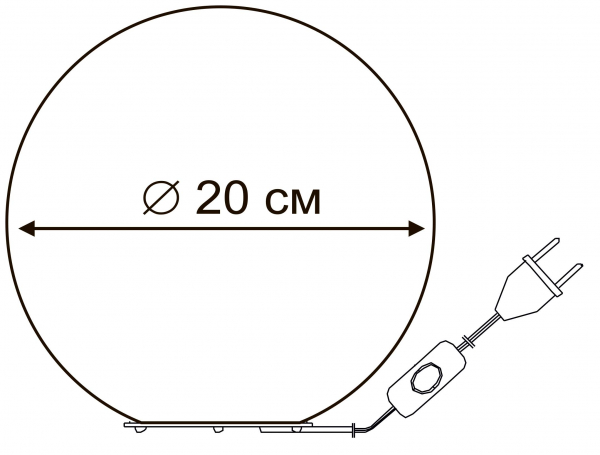 Настольная лампа Arte Lamp Sphere A6020LT-1WH