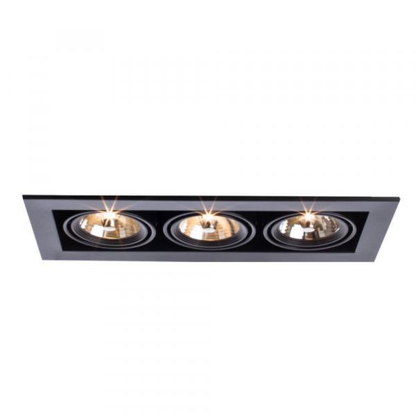 Встраиваемый светильник Arte Lamp Technika A5930PL-3BK